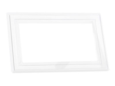 Dencon Clear Finger Plate for 2-Gang Flush Switches - Modern Elegance for Your Home