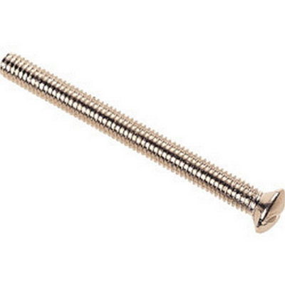 Dencon Flat Head Screws (Pack of 2) Silver (50mm)