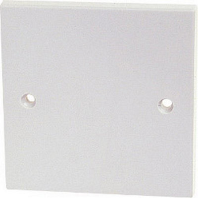 Dencon Plastic Wall Blanking Plate White (One Size)