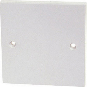 Dencon Plastic Wall Blanking Plate White (One Size)