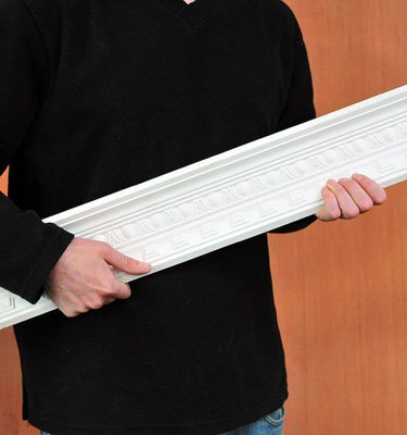 Dentil Egg and Dart Plaster Coving 80mm x 90mm - 24m Pack - 3