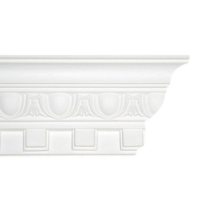 Dentil Egg and Dart Plaster Coving 80mm x 90mm - 36m Pack
