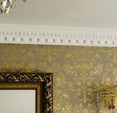 Dentil Egg and Dart Plaster Coving 80mm x 90mm - 36m Pack - 7