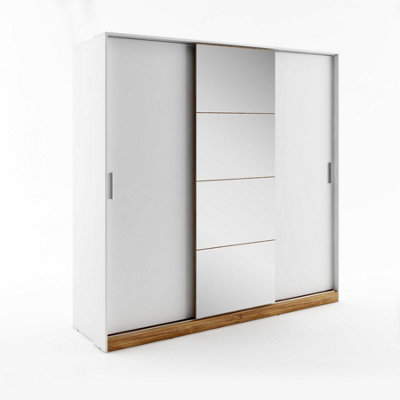 Dentro 01 Sliding Door Wardrobe (H)2150mm (W)2200mm (D)630mm - Modern and Spacious Bedroom Furniture