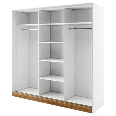 Dentro 01 Sliding Door Wardrobe (H)2150mm (W)2200mm (D)630mm - Modern and Spacious Bedroom Furniture