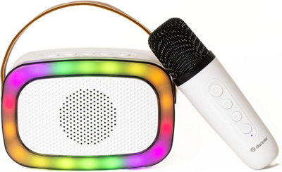 Denver BTM-610 Portable Karaoke Bluetooth Speaker with LED Lights & Voice Effects