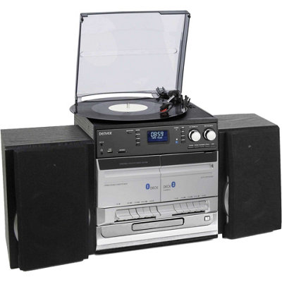 Denver MRD-166 All-in-One DAB Record Player Turntable with USB Recording and CD Player