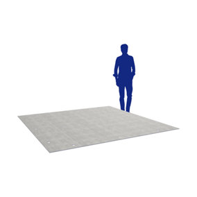 DEPLOY Concrete InstaSlab 1.5m x 2m ( 4ft x 6ft ) Instant Concrete Foundation Slab (W) 150 cm x (L) 200 cm - Ready made Kit