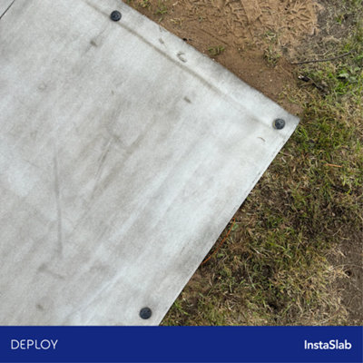 DEPLOY Concrete InstaSlab 2m x 4m ( 6ft x 13ft ) Instant Concrete Foundation Slab (W) 200 cm x (L) 400 cm - Ready made Kit