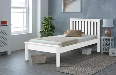 Derby White Wooden Bed Frame - 4ft Small Double