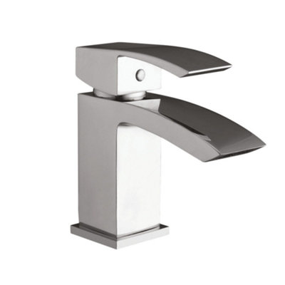 Descent Mono Basin Mixer Tap with Push Waste t58