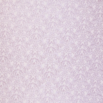 Design ID Pink Floral Damask Wallpaper Textured Classic Paste The Wall ...