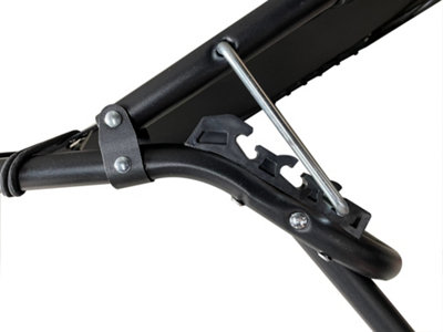 DesignDrop- Torben Adjustable Steel Sun Lounger lightweight- Black