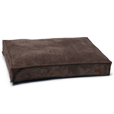 Designed by Lotte Dog Cushion Ribbed 100x70x15 cm Brown Price Comparisons | Compare The Build