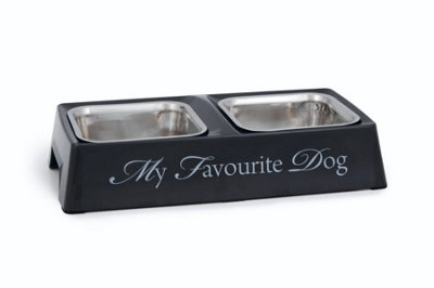 Designed By Lotte Melamine Double Diner Favourite Dog Grey Price Comparisons | Compare The Build