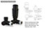 Designer Black Thermostatic Radiator Valve Twin Pack TRV Black Corner