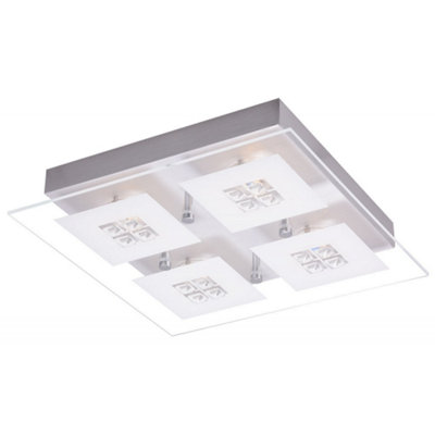 Square bathroom deals lights b&q