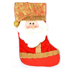 Designer Christmas Santa Stocking Xmas Premium Stocking Sock Christmas Decoration