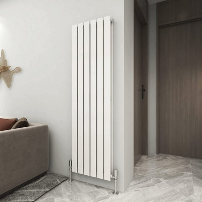 Designer Flat Panel Double Radiator 1600x408 White by MCC