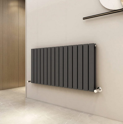 Designer Flat Panel Double Radiator 600x1020 Anthracite by MCC