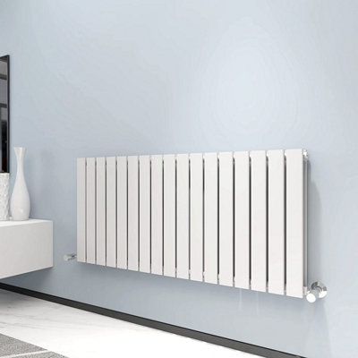 Designer Flat Panel Double Radiator 600x1156 White by MCC