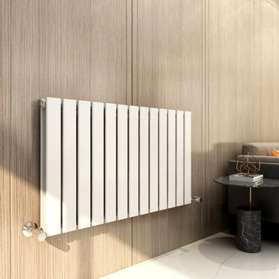 Designer Flat Panel Double Radiator 600x884 White by MCC