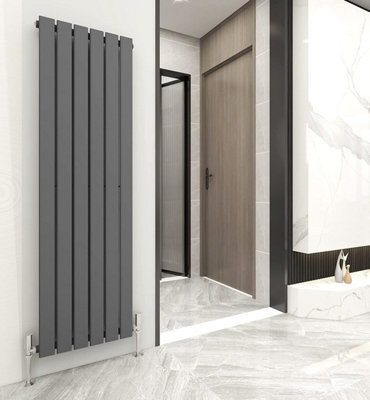 Designer Flat panel Single Radiator 1600x408 Anthracite by MCC