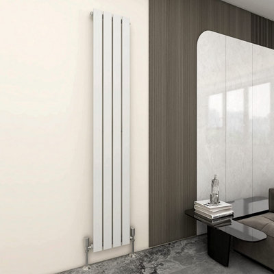 Designer Flat Panel Single Radiator 1800x272 White by MCC