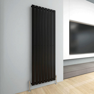 Designer Flat Panel Single Radiator 1800x544 Black by MCC