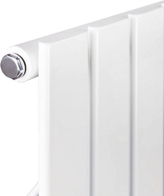 Designer Flat Panel Single Radiator 600x748 White by MCC