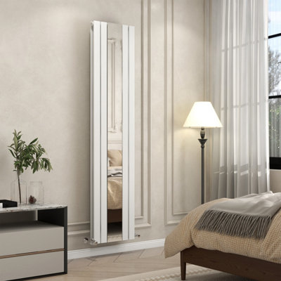 Designer Radiator With Mirror Double Flat Panel Central Heating ...