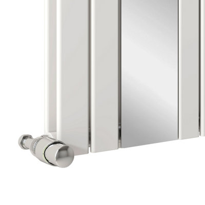 Designer Radiator With Mirror Double Flat Panel Central Heating ...