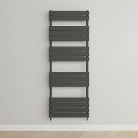 Designer Vertical Anthracite Single Panel Towel Radiator (H) 1600mm x (W) 600mm.