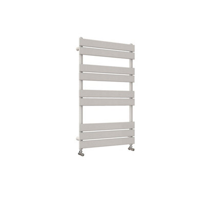 Designer Vertical White Single Panel Towel Radiator (H) 1000mm x (W) 600mm, 2168 BTU.