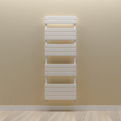 Designer Vertical White Single Panel Towel Radiator (H) 1600mm x (W) 600mm.