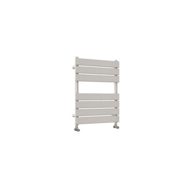 Designer Vertical White Single Panel Towel Radiator (H) 650mm x (W) 500mm, 1409 BTU.