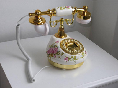 VINTAGE ANTIQUE PHONE Old Fashioned Corded Landline Phone Office House - View #3