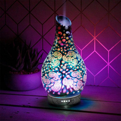 Desire Paisley Colour Changing Oil Diffuser Aroma Humidifier
