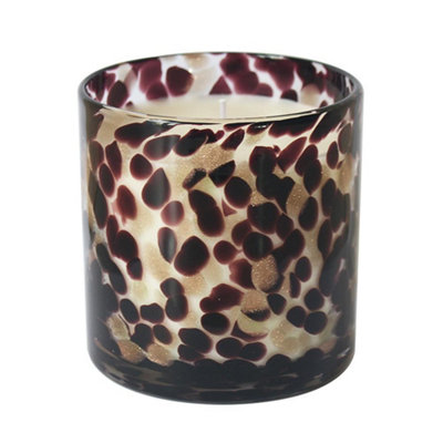 Desire Pomegranate Noir Scented Glass Soy Wax Candle - 3