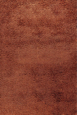 Desire Rugs Plain Living Room Shaggy Area Rugs Terracotta 80x150 cm