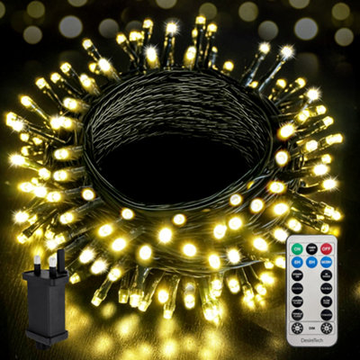 Desiretech Outdoor & Garden Lights, 20m LED Outdoor Waterproof Plug-in ...