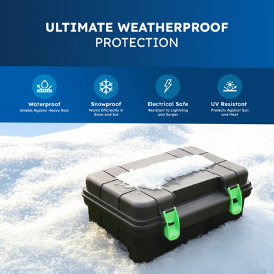 Desiretech Weatherproof Outdoor Electric Box with 4 Gang 10m