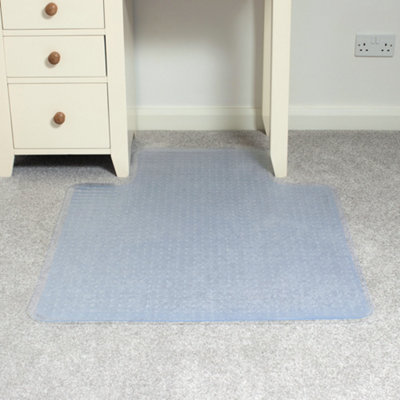 Plastic desk discount mat for carpet