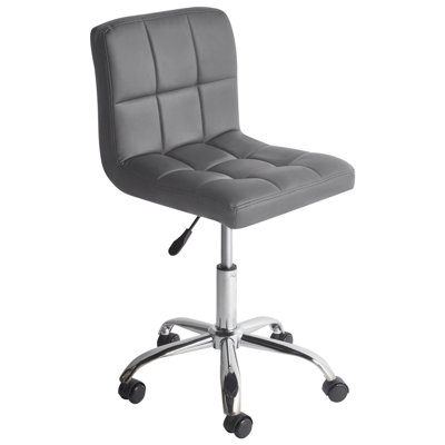 Desk Chair Swivel MARION Light Grey