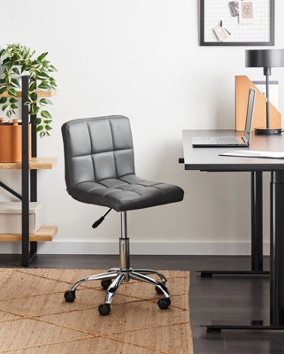 Desk Chair Swivel MARION Light Grey