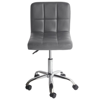 Desk Chair Swivel MARION Light Grey