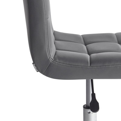 Desk Chair Swivel MARION Light Grey
