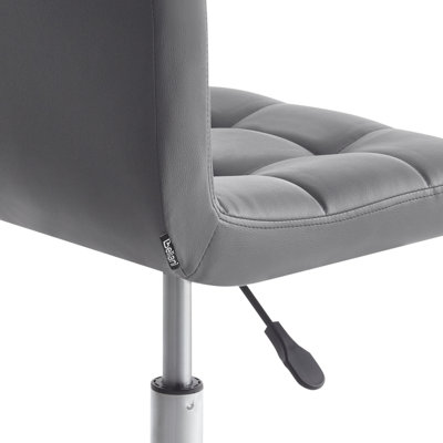 Desk Chair Swivel MARION Light Grey
