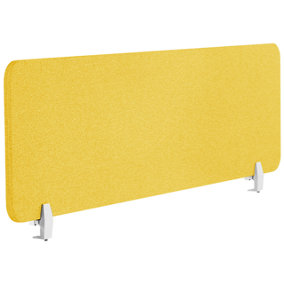 Desk Screen 160 x 40 cm Yellow WALLY