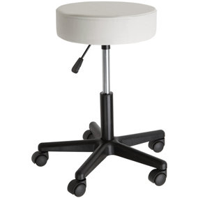 Desk Stool Werner - height adjustable and rotatable - white